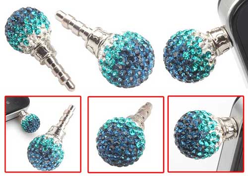 Swarovski Ball Earphone Jack Plug for iphone Wholesale