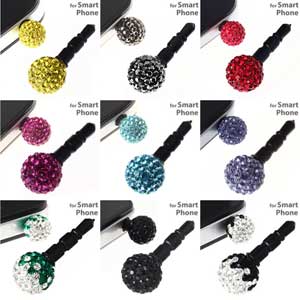 crystal ball Earphone Jack plug Accessory